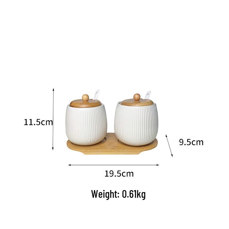 LISM Weißes Gewürzgläser-Set