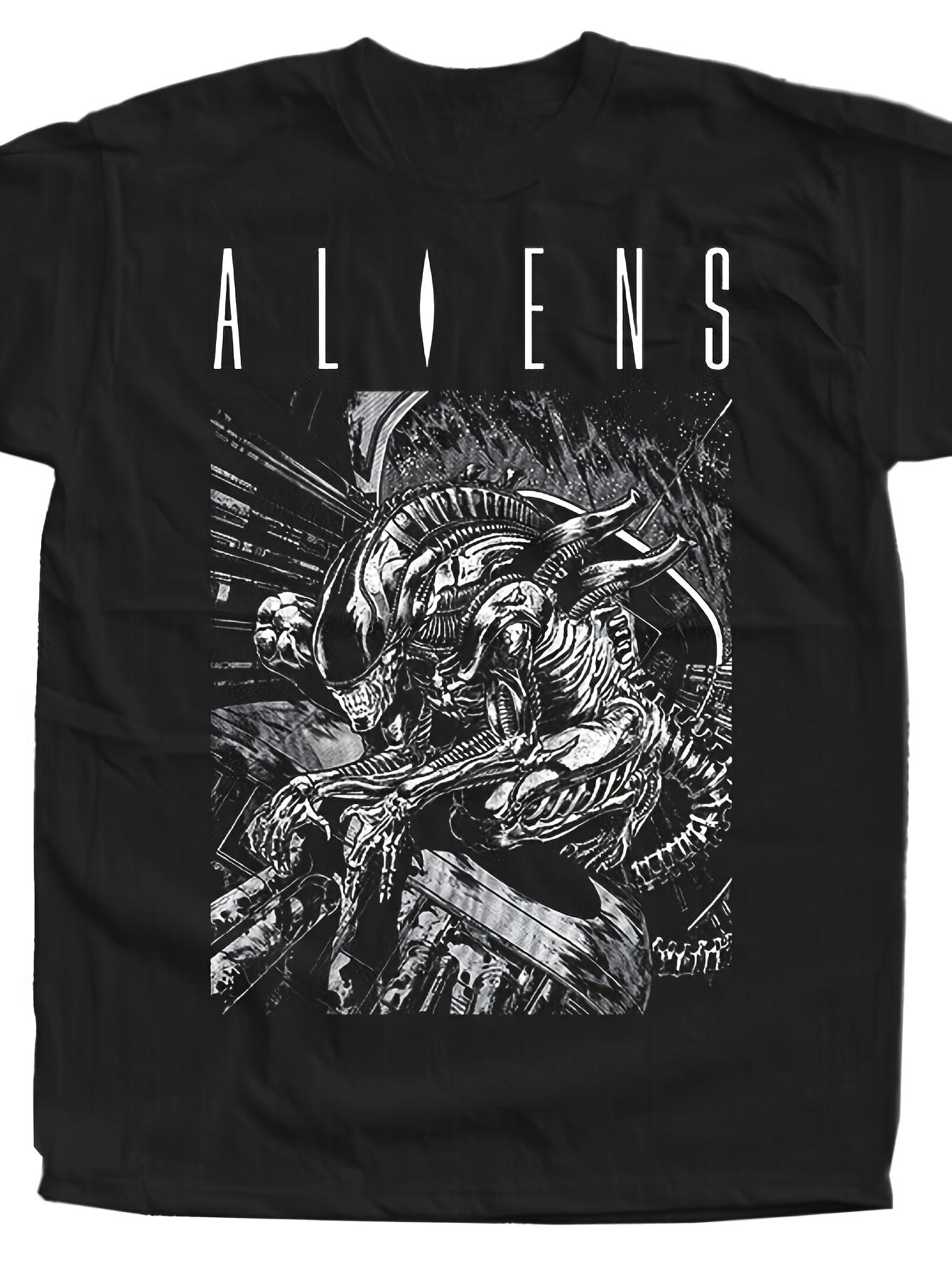 Men s 1986 Alien Movie T-Shirt Officially Inspired Xenomorph Chest Burst Graphic Iconic Logo Retro Sci-Fi Horror Tee - Men s ... S разноцветный