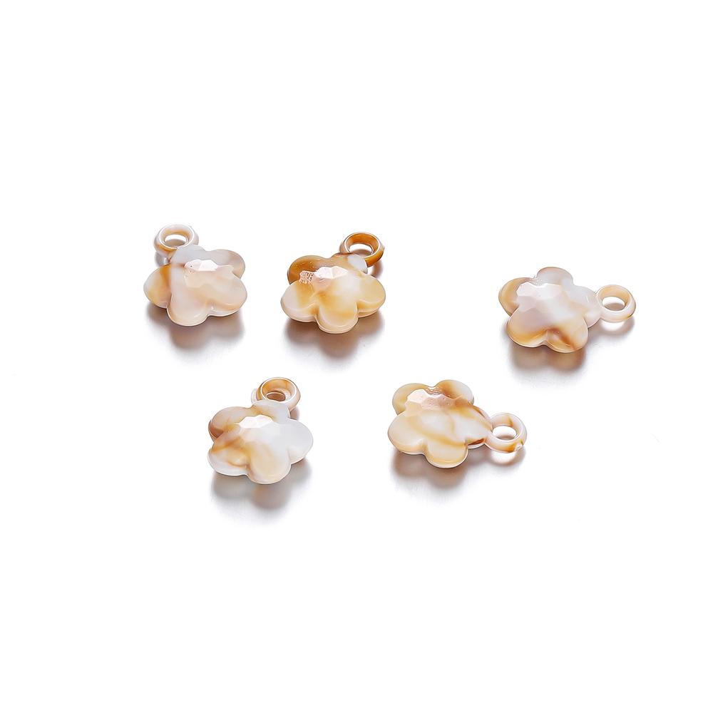 10/20Pcs/Lot Mix Acrylic Shell Conch Starfish Charm Pendants for DIY Women Earring Bracelet Necklace Jewelry Making Accessories