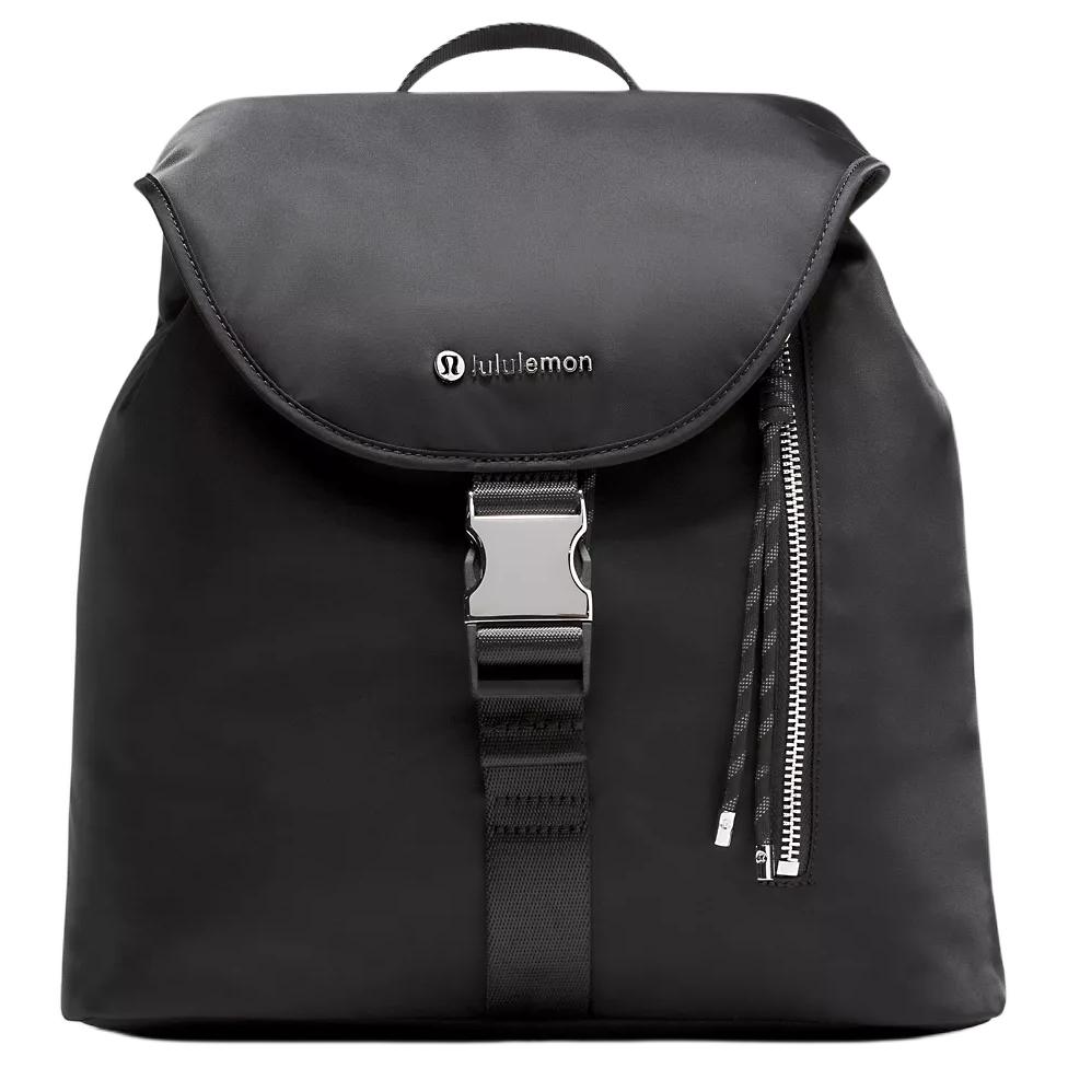 Lululemon Drawstring 10L Casual Bucket Bag Recycled Nylon Backpack Women backpack Black LW9FUKS-0001 Black