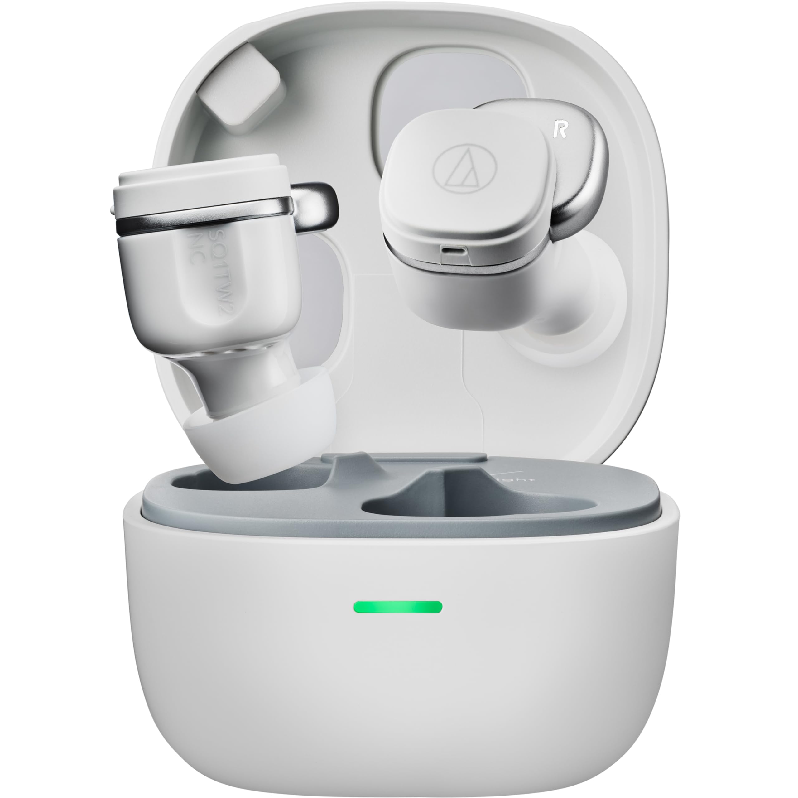 

Audio Technica ATH-SQ1TW2NC GY(E) Noise-Canceling Wireless Earphones Bluetooth True Wireless IPX5 Waterproof Wireless Charging Multipoint Ambient