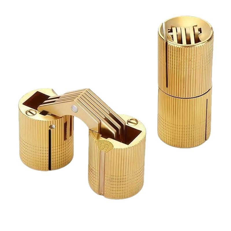 8 10 12 14 16 mm Koperen Scharnieren Cilindrisch Verborgen Onzichtbaar Messing Scharnieren Voor Meubels Kast Hardware