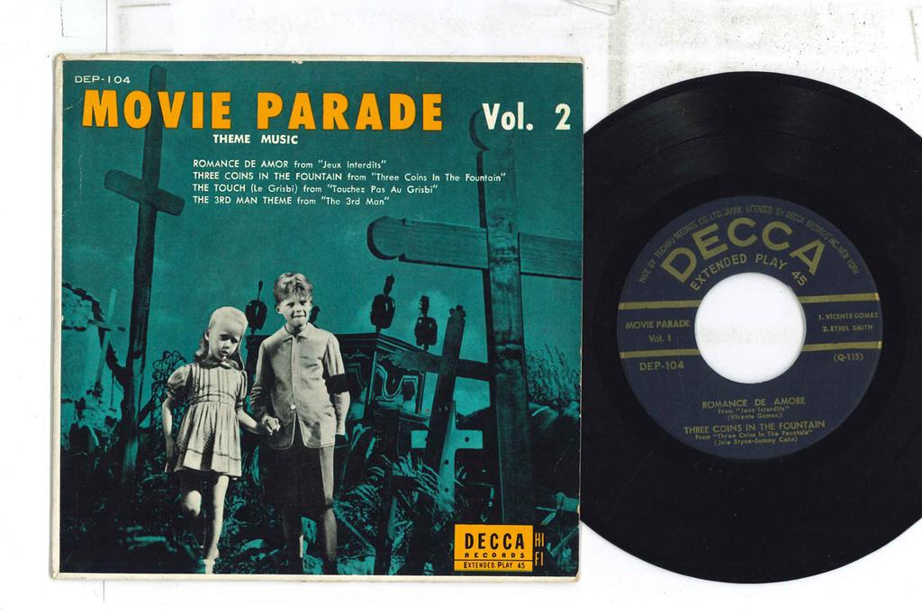 7inch Record VICENTE GOMEZ, ETHEL SMITH / COMMAN - Movie Parade Vol. 2 DEP104 DECCA Japan Pop Used