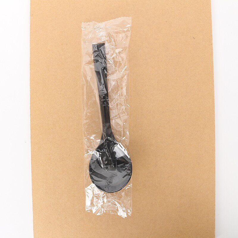 Qiiwei Golden Tortoise Disposable Plastic Spoons