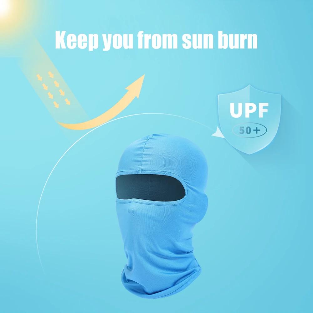 Summer Balaclava Cycling Caps Sport Full Face Cover Bicycle Motorcycle Sunscreen Windproof Dustproof Tactical Hiking Neck Gaiter