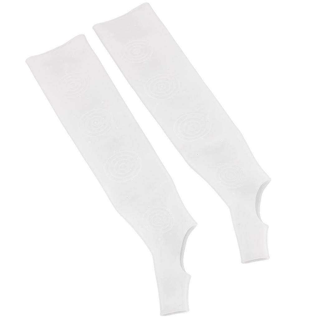 1pair SEBS Long Moisturizing Arm Sleeve with Thumb Hole Washable Elastic Hands Care Arm Sleeve for Dryness Calluses