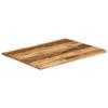 VidaXL Dessus de table bord vivant 110x80x2,5 cm bois de manguier brut, dessus de table en bois, dessus de table d'appoint, 370677