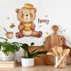 Cute Little Bear English Bee Kitchen Dining Room Home Background Beautification Wall Stickers