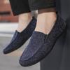 Fashion Man Shoe Ethnic Style Black Flat Breathable Slip-on Sneakers Designer Luxury Retro Hiking Classic Original Casual Shoes for Men