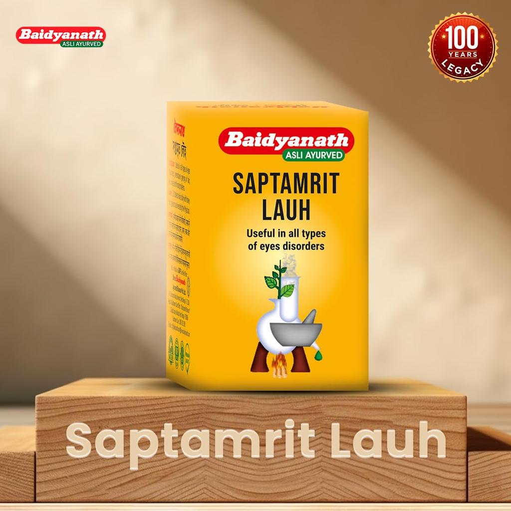 Baidyanath Saptamrit Lauh Ayurvedic Iron Tablets for Eye Care Hair Support Headache Relief