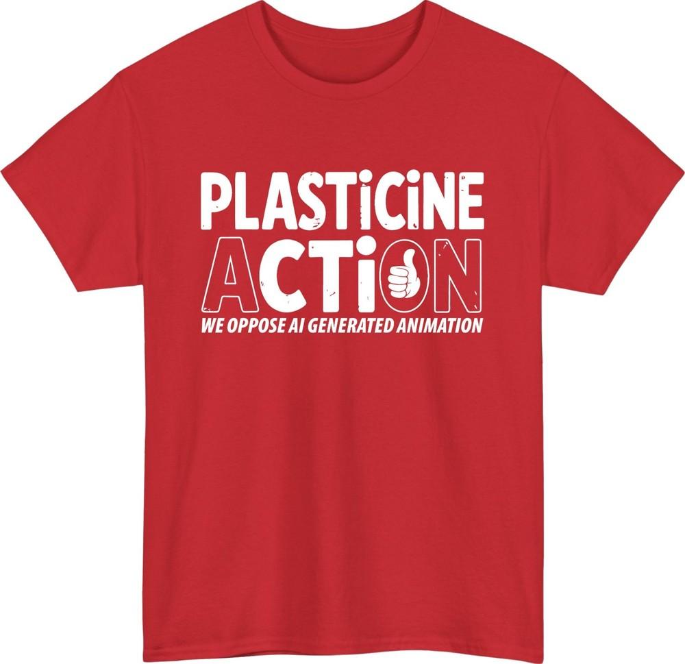 Plasticine Action Unisex TShirt HuUnisex Rights Gift Top We Oppose AI Tee S