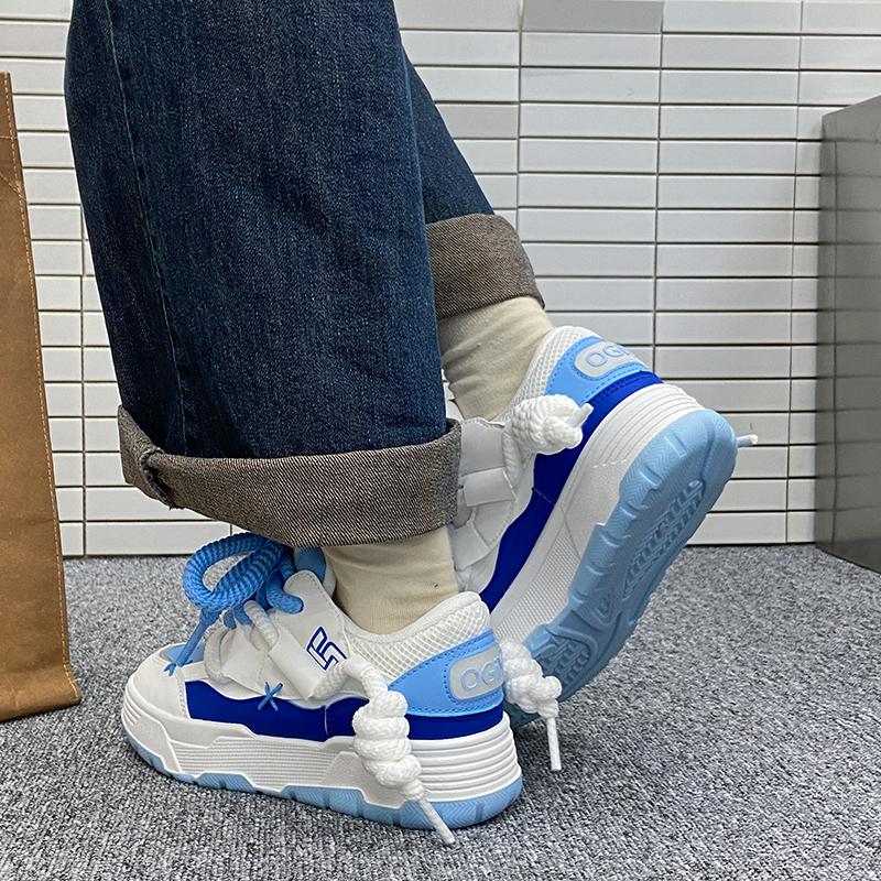 Nowe Damskie Buty Moda Sneakersy na Platformie Panie Wiosenne Płaskie Buty na Grubej Podeszwie Codzienne Buty do Biegania dla Kobiety