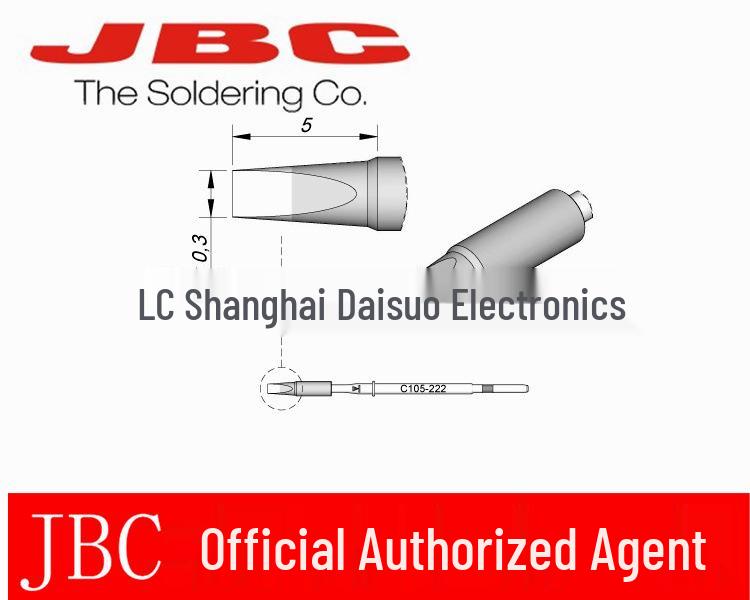 JBC C105222 Chisel Tip for NASE-2HC Nano Electric Soldering Iron