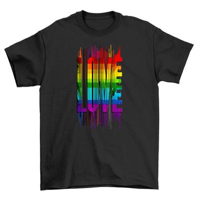 Pride_19 Love T-Shirt Mens Womens Tees Top - Spread Love and Laughter! Funny Pride T-Shirt Mens Womens Tees Top, Unisex Prin