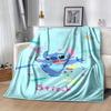 1 Stück Stitch-Druckdecke - Weiche Ganzjahresdecke für das Büro, Personalisierte Geschenkidee mit entzückendem Cartoon-Design