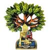 Tree Buddha Statue showpiece Idol Home Decor Items for Living Room and Gifts Decorative Showpiece - 24 cm  (Resin, Multicolor)