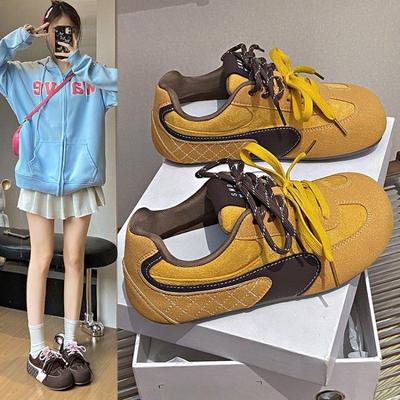Damen neue Herbst atmungsaktive lässige Sportschuhe Damenschuhe Retro beliebte Board-Schuhe