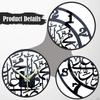 Acrylic Wall Clock Black Arabic Numbers Gift Minimalist 12inch Round for Office Room Farmhouse