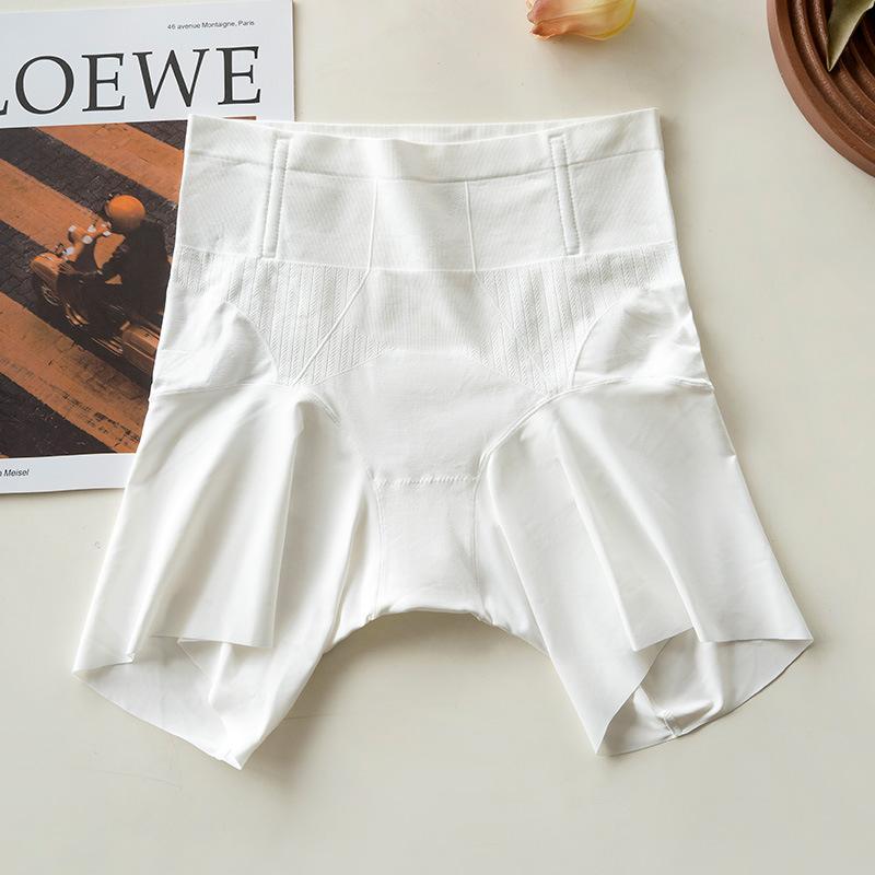 

Female Summer Thin High Waist Shaped Non Curled Antibacterial Crotch Non Trace Anti Light Safety Underwear one size слоновая кость