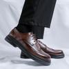 Platform Trending Brogues Classic Men Dress Shoes Men Oxfords Leather Shoes Lace Up Formal Black Leather Wedding Party Shoes