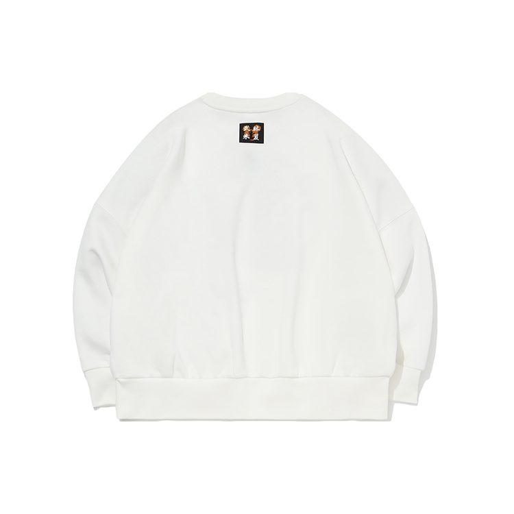 Li Ning X Disney Sweatshirts Women's Ivory Crew Neck Thickened Regular AWDQB88-1