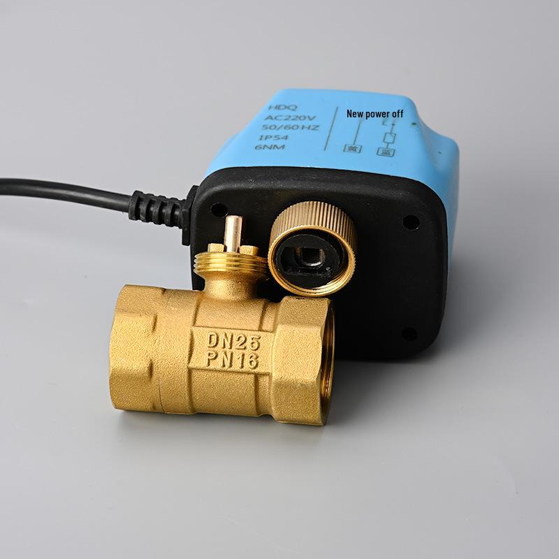 Elektrický dvoupólový kulový ventil z mosazi AC220V - Normálně otevřený/zavřený