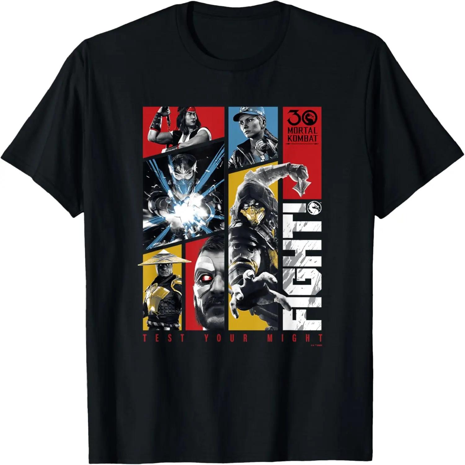 

Mortal Kombat Klassic 30 Anniversary Test Your Might Panels T-Shirt S чёрный