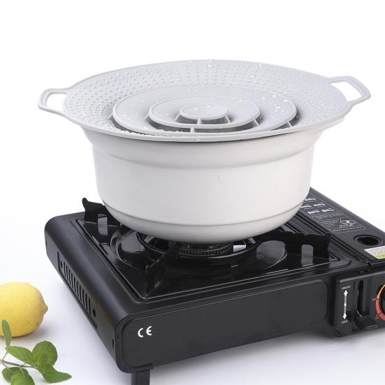 Silicone Spill-proof Stopper Lid Heat Resistant Anti-splash Lid Kitchen Gas Cooktop Protect Utensil Boil Guard Reusable Pot Cover