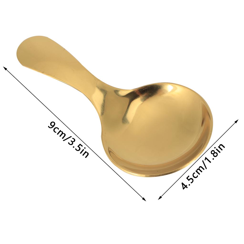 5 bucăți din oțel inoxidabil 304 linguriță pentru înghețată ceai linguriță desert cremă lingură scurtă ustensile de bucătărie