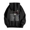 Unisex Casual Hooded Pullover Sweatshirt Long Sleeve Loose Fit Letter Print