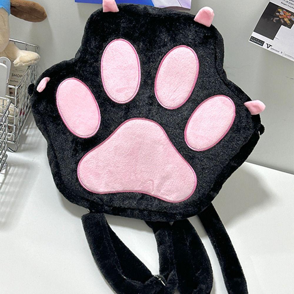 JK Cartoon Schoolbags Japanese Style Sweet Students Bags Portable Cat Paw Backpack  Outdoor