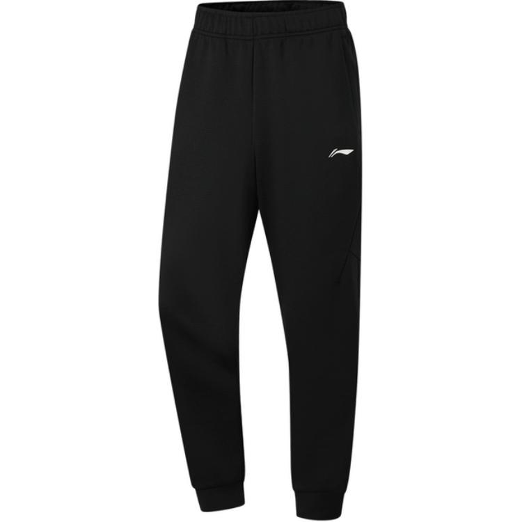 

Li-Ning Comfortable Simple Lace-Up Cuffed Casual Pants Men bottoms Black AKLU281-1 S