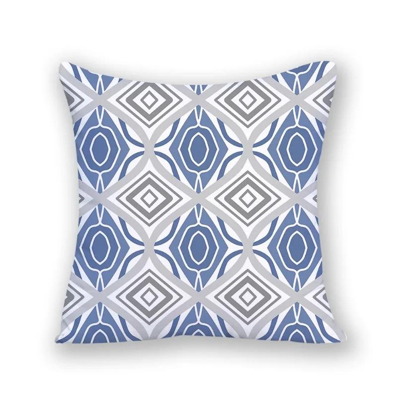 Juste de coussin imprimée à rayures simples, taie d'oreiller élégante, canapé de bureau, voiture, décoration d'intérieur de luxe