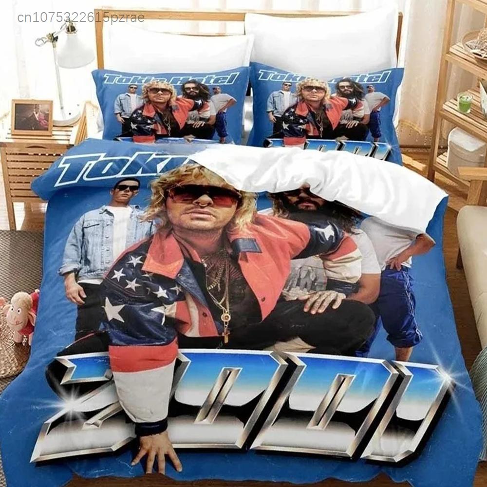 Tokio Hotel Bedding Set Single Twin Full Queen King Size Bed Set Adult Boys Bedroom Duvet Cover Sets 3D Print Anime