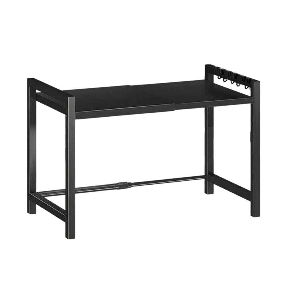 

Полка для микроволновой печи с подставками для разделочных досок Стеллаж для микроволновой печи Настольный органайзер для кухни чёрный