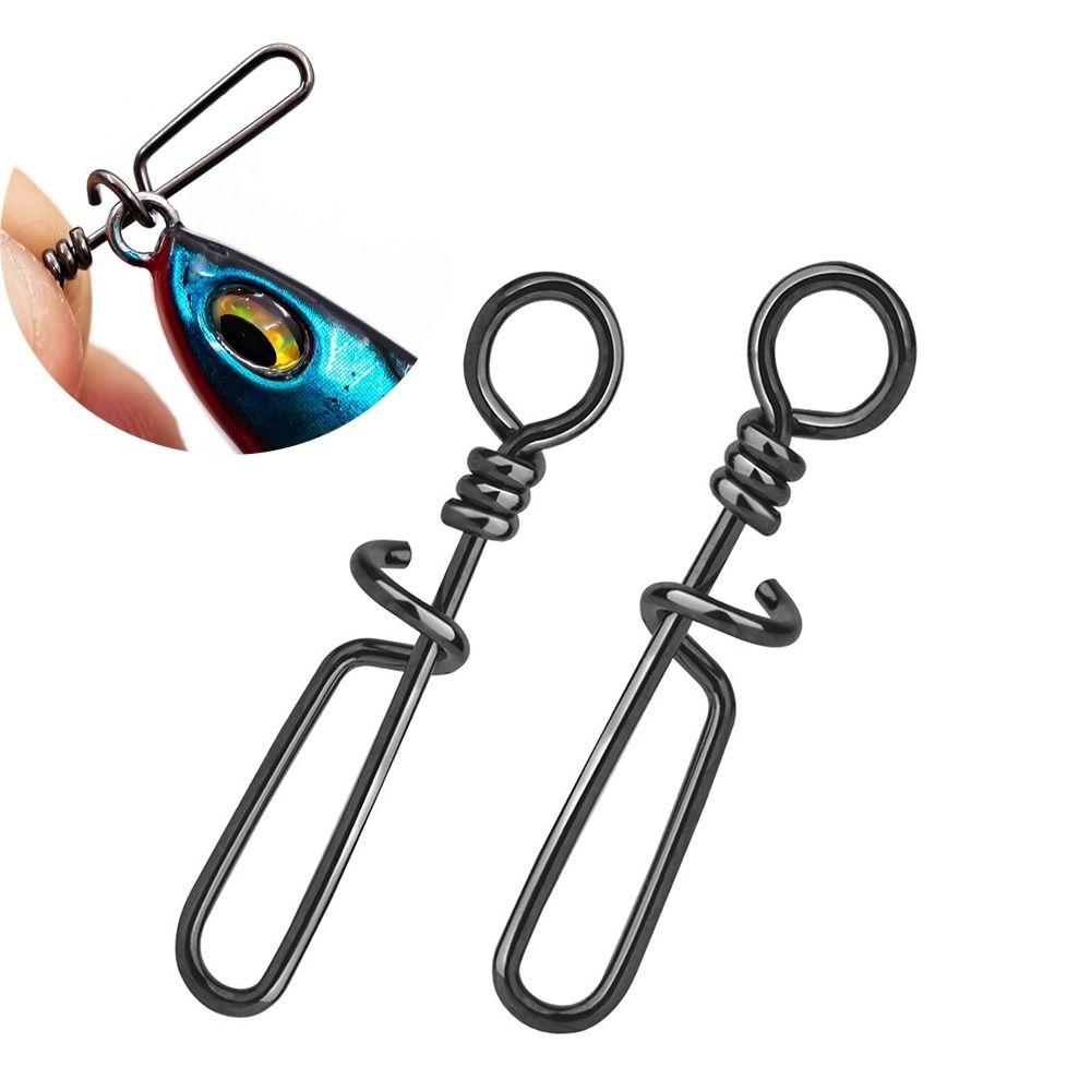 50pcs Pack Quick Change Design Coastlock Snap Quick Change Lure Clip  Bass Fishing