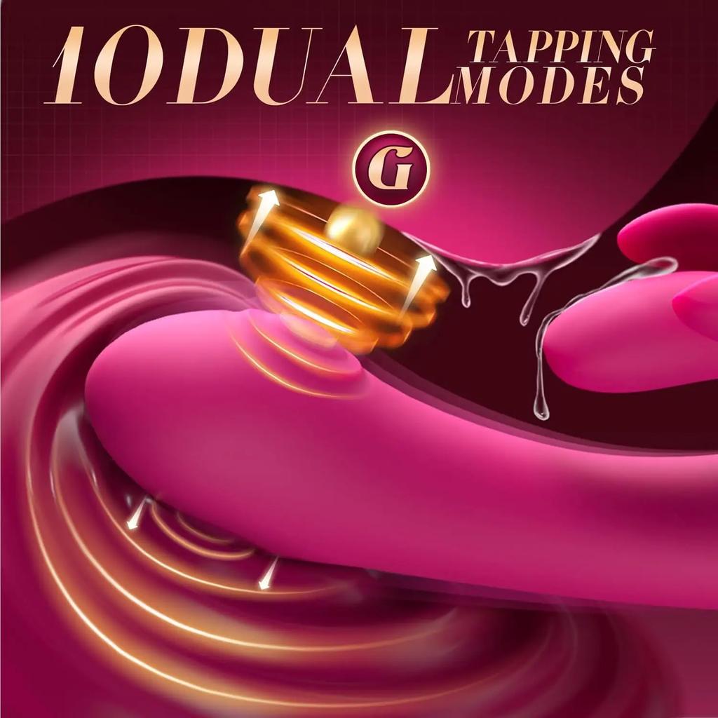 Dildo Vibrator Adults Sex Toy for G spot Clitoral Stimulator Waterproof Vibration 10 Flapping Vibrating Female Sex Toy for Women