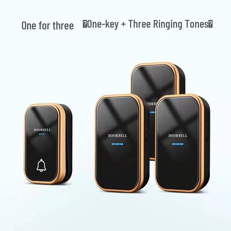 Battery-Free Wireless Doorbell: Waterproof, Long-Range, Smart Call for Home or Office.