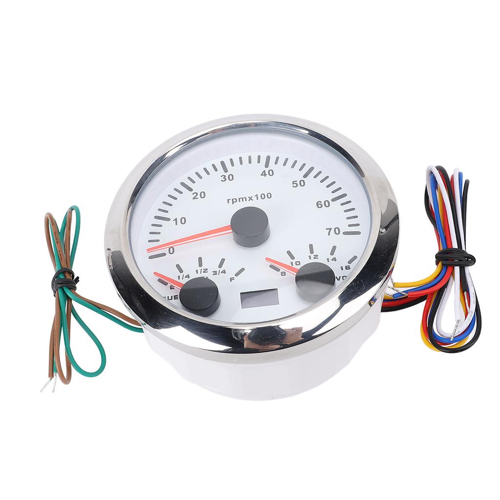 Contagiri 85mm Indicatore Carburante 8 16V Voltmetro 3 3 8 Pollici 3 in 1 Tachimetro 7000 Giri/min Retroilluminazione 7 Colori per