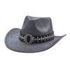 Autumn and winter new European and American style men's western cowboy hat British jazz top hat hat