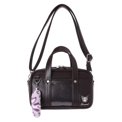 Characters School Bag Style Shoulder 14 X X Cm 2-Way Bag, PVC, 23.5 10.5 (Kuromi/Brown)