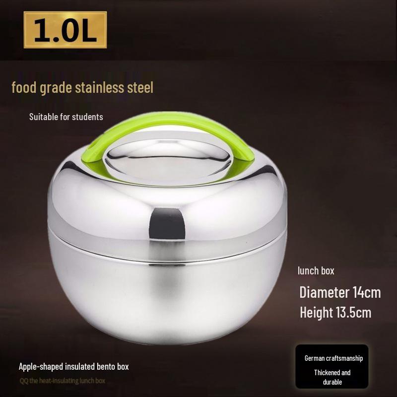 Isolierte doppelwandige Lunchbox aus Edelstahl mit Verbrühschutz