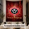 Custom Text Tapestry Sheffield United FC Print Wall Tapestry Indoor Living Room Wall Decor