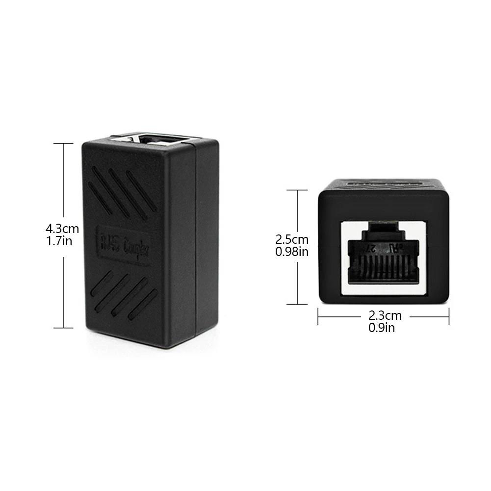 1/5/10/20PCS Ethernet Cable Extender RJ45 CAT5 CAT6 CAT6a Coupler Extender Adapter Connector Ethernet Coupler Female To Female