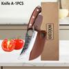 WXCOO Stainless Steel Kitchen Knife Fish Slicing Butcher Knife Household Meat Chopping Boning Knife Cooking Cutter Tools