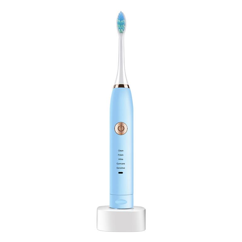 1Pc  Household Rechargeable Sonic Electric Toothbrush Electric Soft Bristle Toothbrush Daily Necessities Adult Children's Whitening Toothbrush