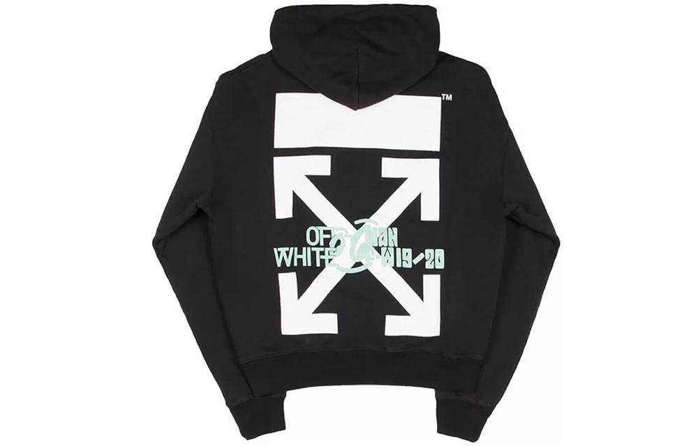 Off-White Graphic-print Cotton Hoodie OMBB037E19E300151088