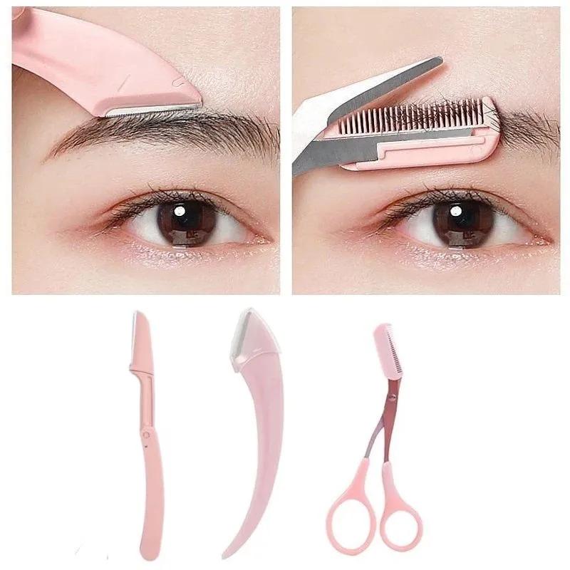 

Crescent Eyebrow Shaping Knife And Eyebrow Clipper Set One Size