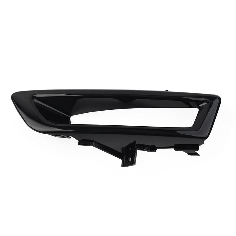 1Pcs Gloss Black Car Front Bumper Fog Light Cover Decoration Trim For Land Rover Discovery Sport 2015-2018