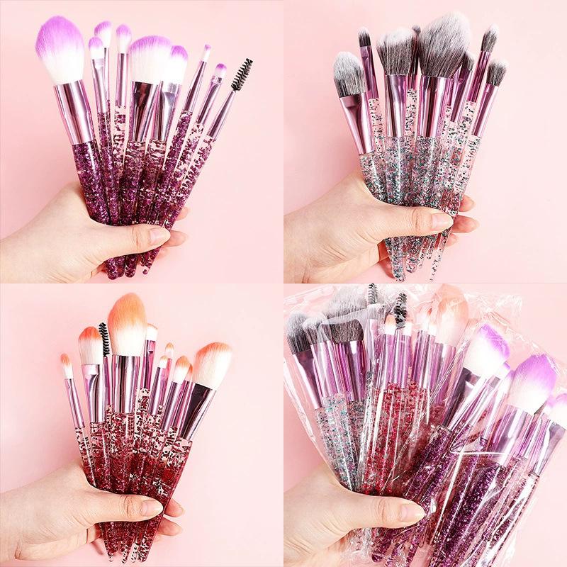 10 Pcs Onion Powder Makeup Brushes Dotting Makeup Tools Loose Powder Concealer Brush Set Foundation Makeup